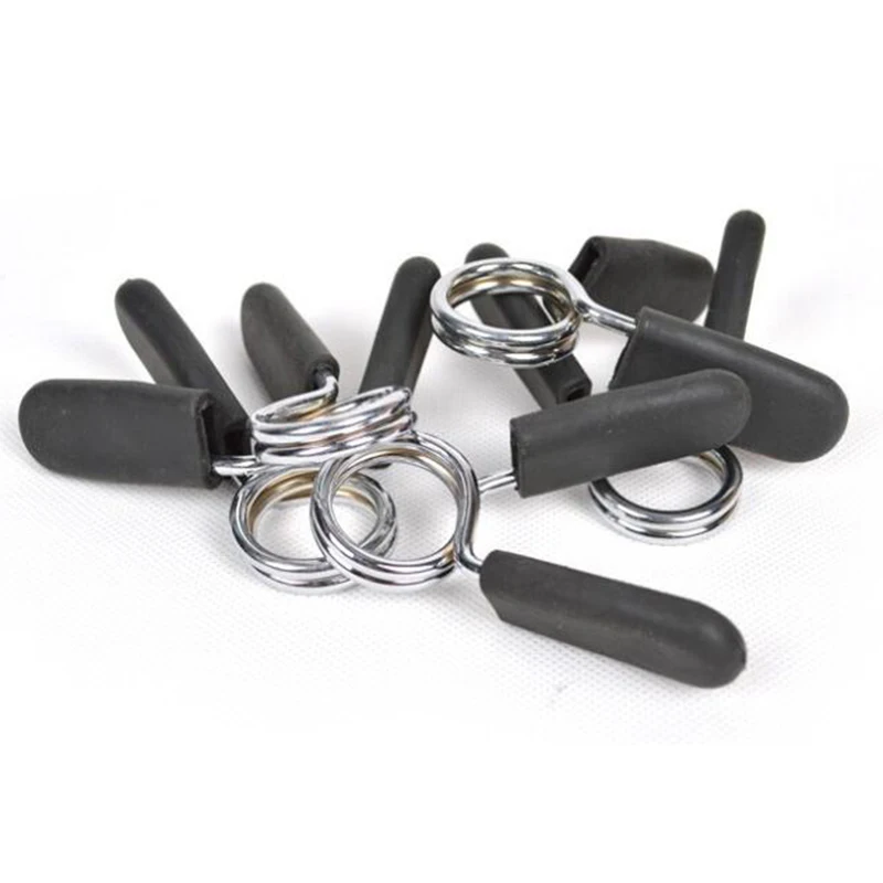 1 Piece 24/25/28/30 mm Barbell Clamp Spring Collar Clips Gym Weight Dumbbell Lock Standard Lifting Kit Barbell Lock