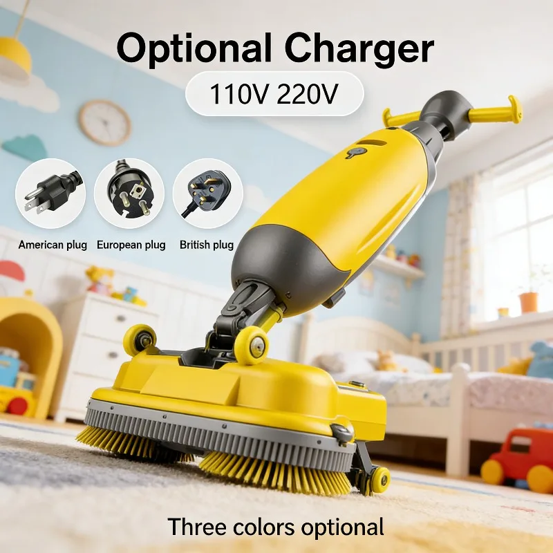Walk Behind Floor Scrubber 24V 100Ah Battery 20 Inch Hand Push Scrubber Dryer for Shopping Center Large Floor Cleaning