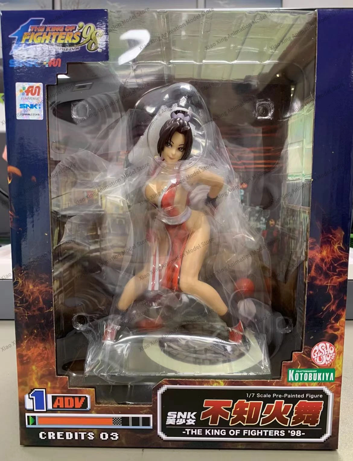 شخصيات أنيمي KOTOBUKIYA-ملك المقاتلين ، لعبة SNK Mai Shiranui ، لعبة أصلية وحقيقية ، هدايا جمع ألعاب ، متوفرة بالمخزون