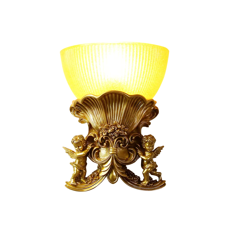 

European retro angel decorative lamp creative entrance aisle creative living room background wall lamp bedroom bedside