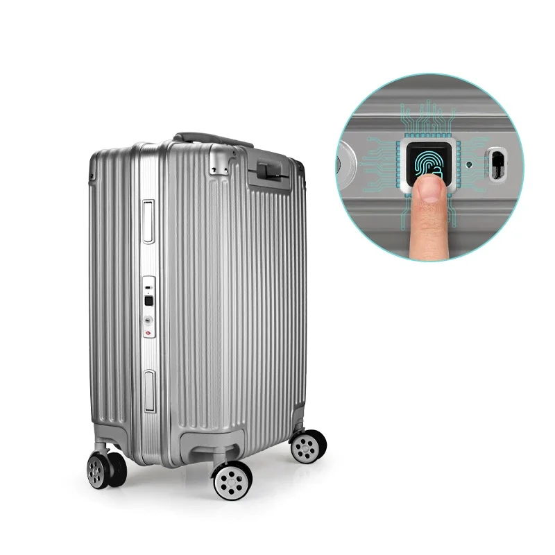 

New Fashion Superior Quality Anti Theft Luxury Smart ABS Fingerprint TSA Lock Travel Packaging Luggage Suitcase