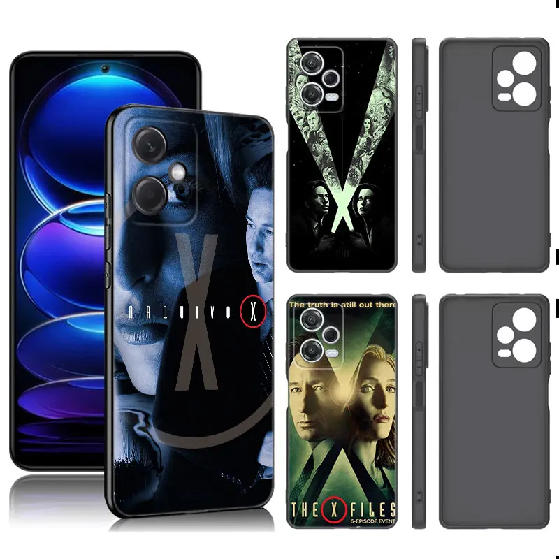 The X Files Tv Show Black Silicone Phone Case For Xiaomi Redmi Note 9 10 11 11S 11T 12 13 Pro 5G Plus 9S 10S 12S