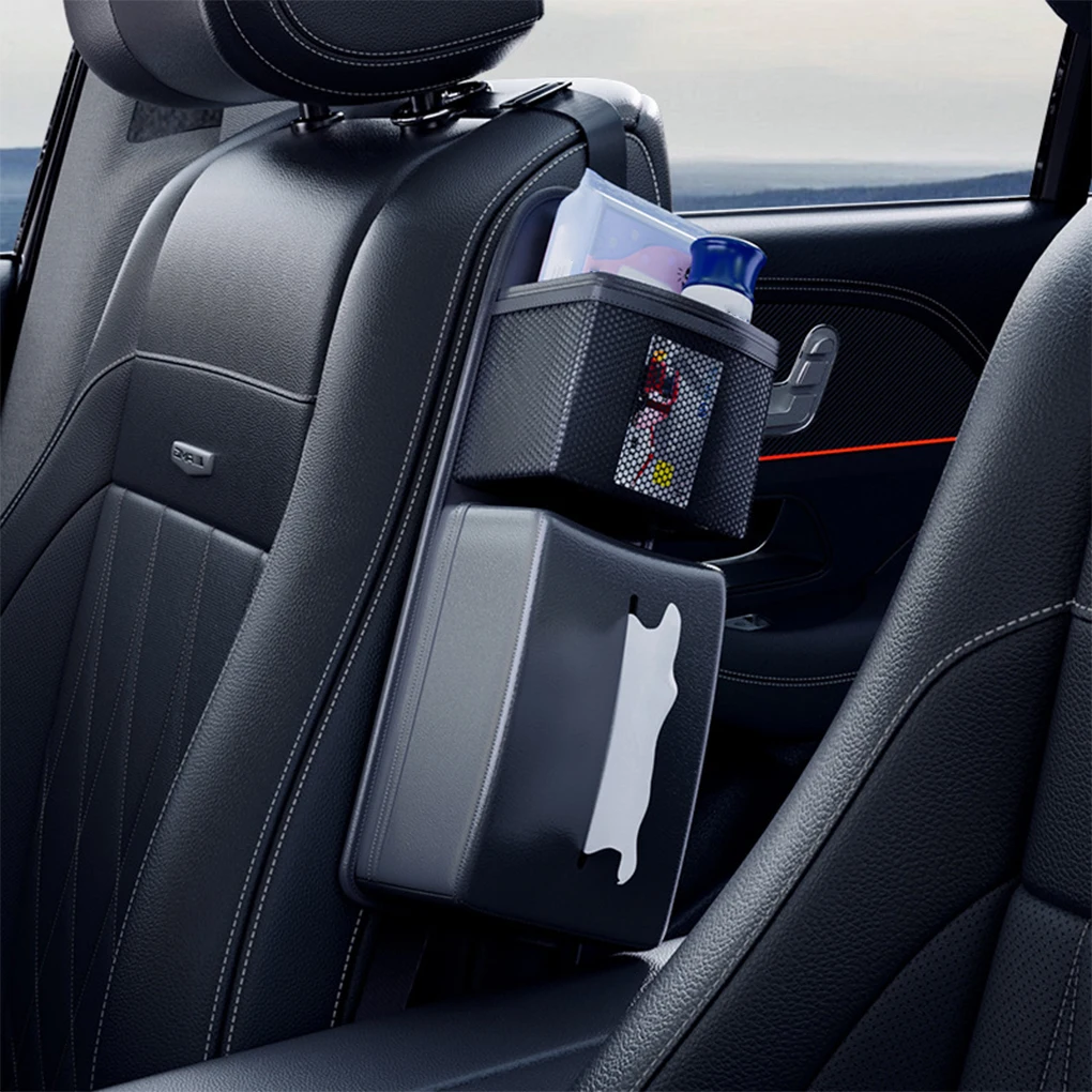 Multifunctional Paper Drawer For Car Seat | Odorless | Comfortable | Reliable Strap Suitable