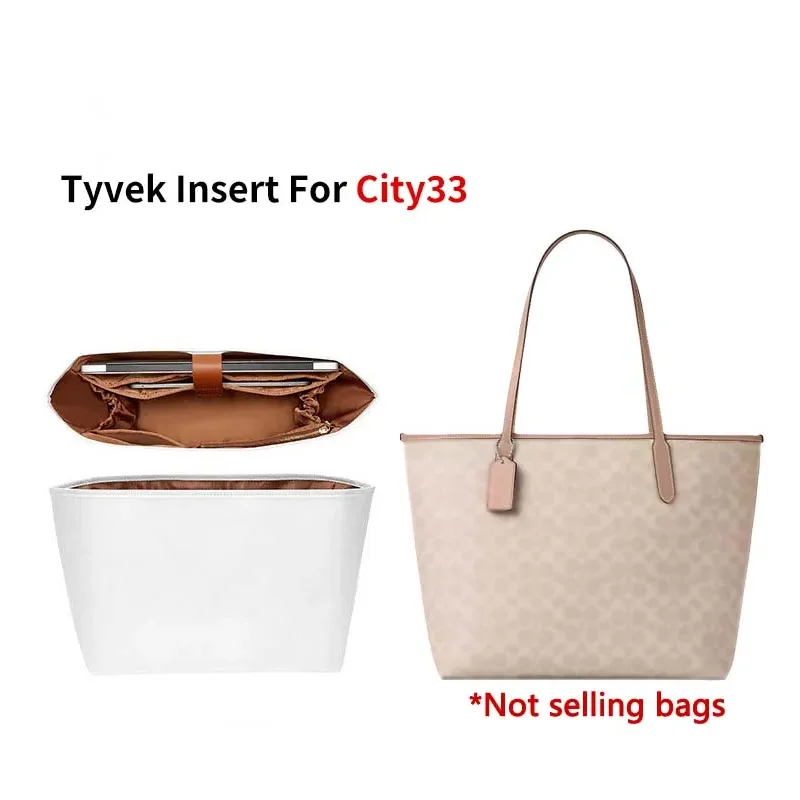Organisateur de sac à main pour sac fourre-tout Coach City33, séparateurs de rangement légers en papier Dupont avec porte-clés, neuf