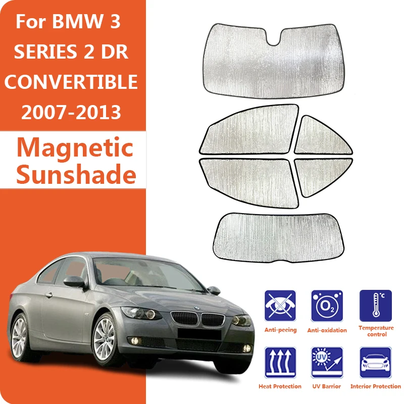Custom Car Window Sunshade Anti-UV Car Sun Window Visors Sunshade Covers Privacy For BMW 3 SERIES E93 CONVERTIBLE 2007-2013