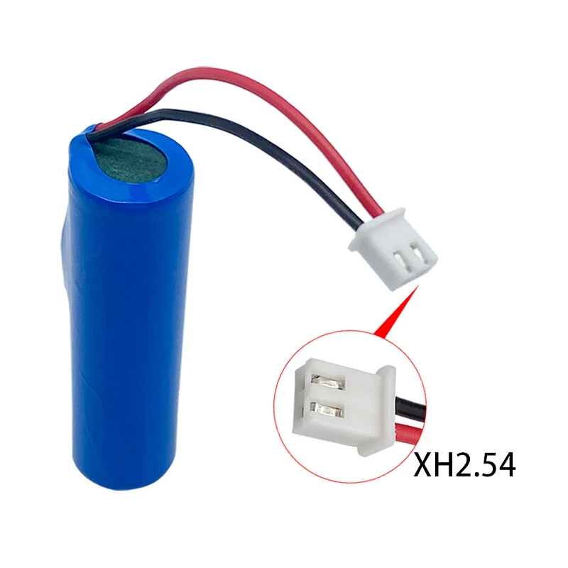 18650 Battery Pack 3.7V 3800mah Li-ion Rechargeable Battery Emergency Lighting Replacement Socket XH2.54 Cable Backup Battery