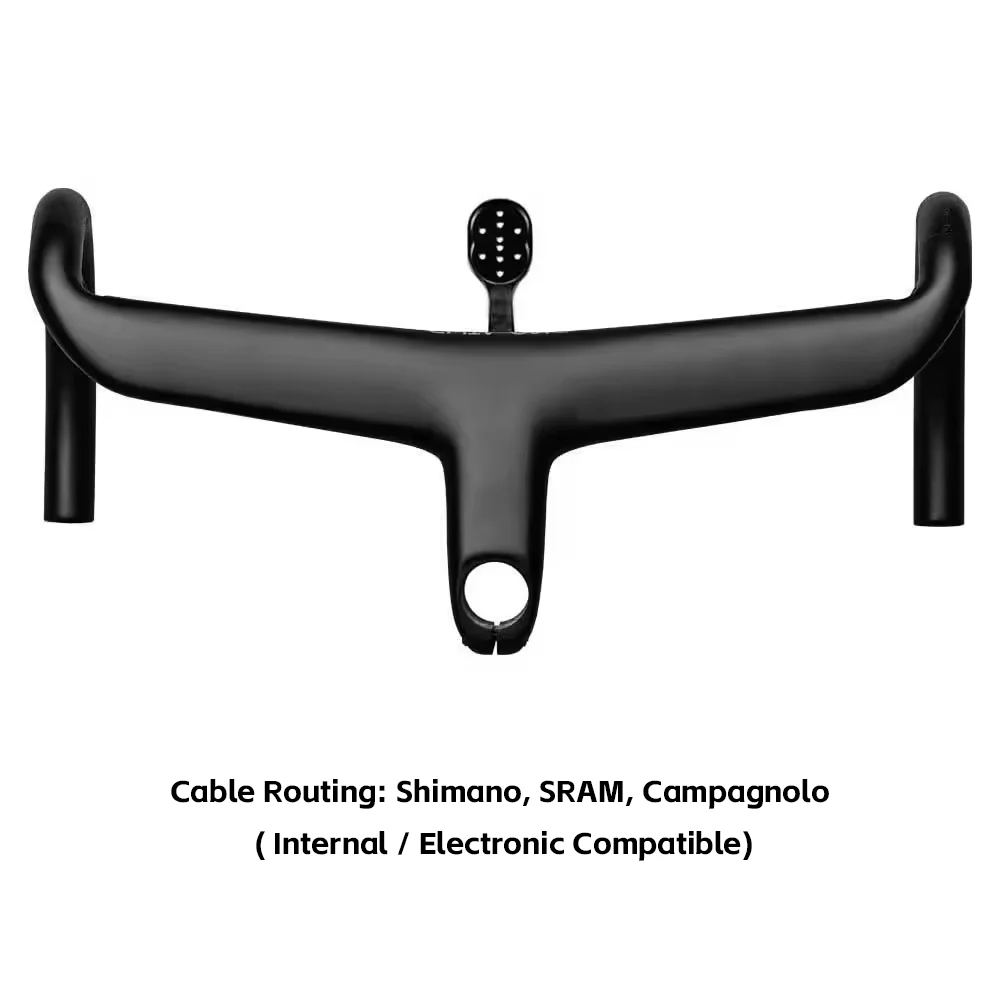 

Elitaone Full Carbon Road Bike Handlebar Ultralight Racing Bent Bar Integrated 380-440mm