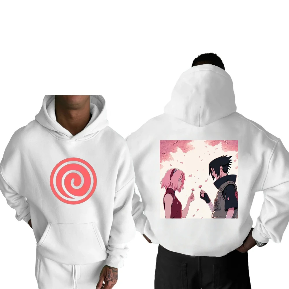 Mais hokage impressão família camisola de manga comprida masculino e feminino mesmo outono e inverno natal moletom térmico de alta qualidade