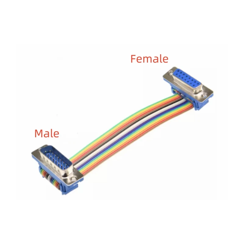 1pcs D-SUB DIDC 9 15 25 37Pin DB9 DB15 DB25 DB37 Male Female Cable D-SUD serial port connector adapter RS232 COM Extension Cable