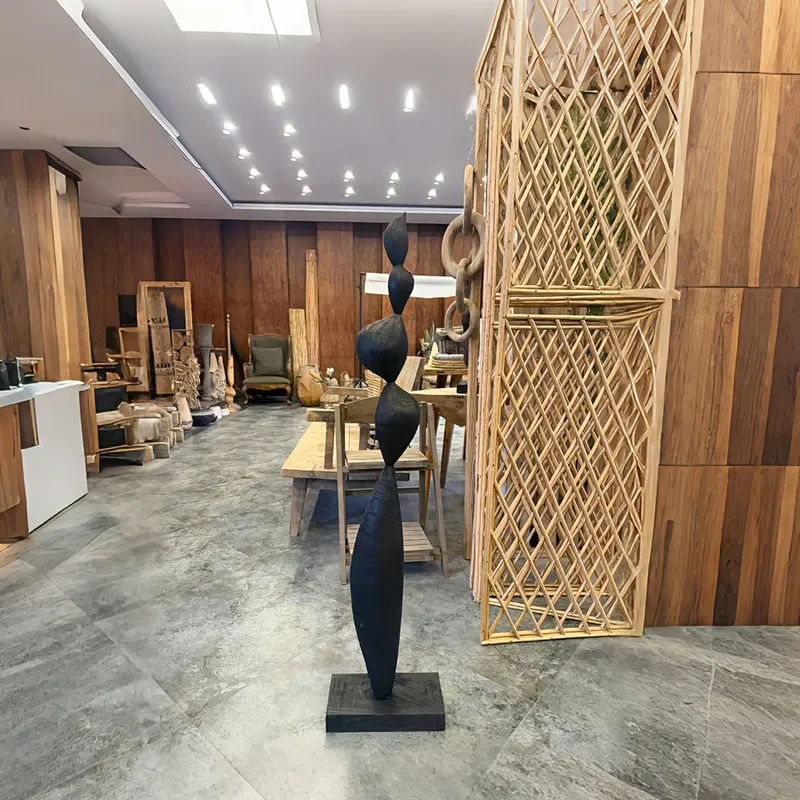 Black Carbonized Wood Ornaments for Villa Living Room Study Reception Entrance Art Decor Manufacturer Direct Sales Home