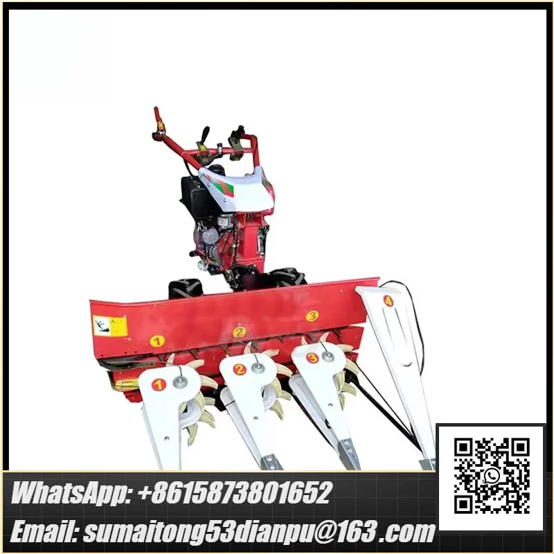 Farm Use Factory Price High Productivity Reaper Harvester Machine Engine Gear for Wheat Rice Olive Carrot Garlic Paddy Grain