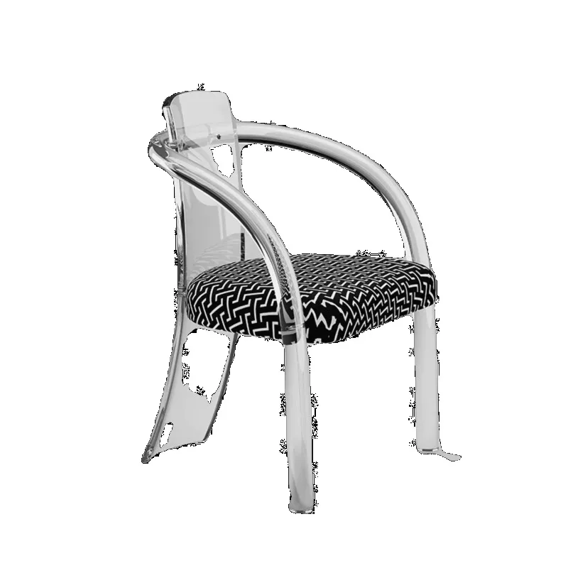 

Internet celebrity dining chair makeup chair transparent acrylic chair high-end casual dresser stool simple modern home