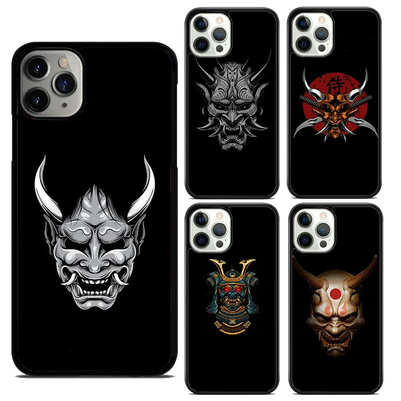 Hannya Demon Oni Phone Case Cover For iPhone 16 15 SE2020 6 7 8 plus 11 12 mini 13 14 pro max  coque