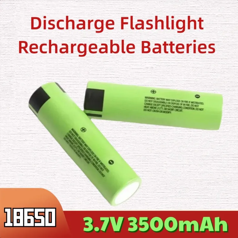 

3.7V 3500mAh 18650 10A Discharge Flashlight Rechargeable Batteries