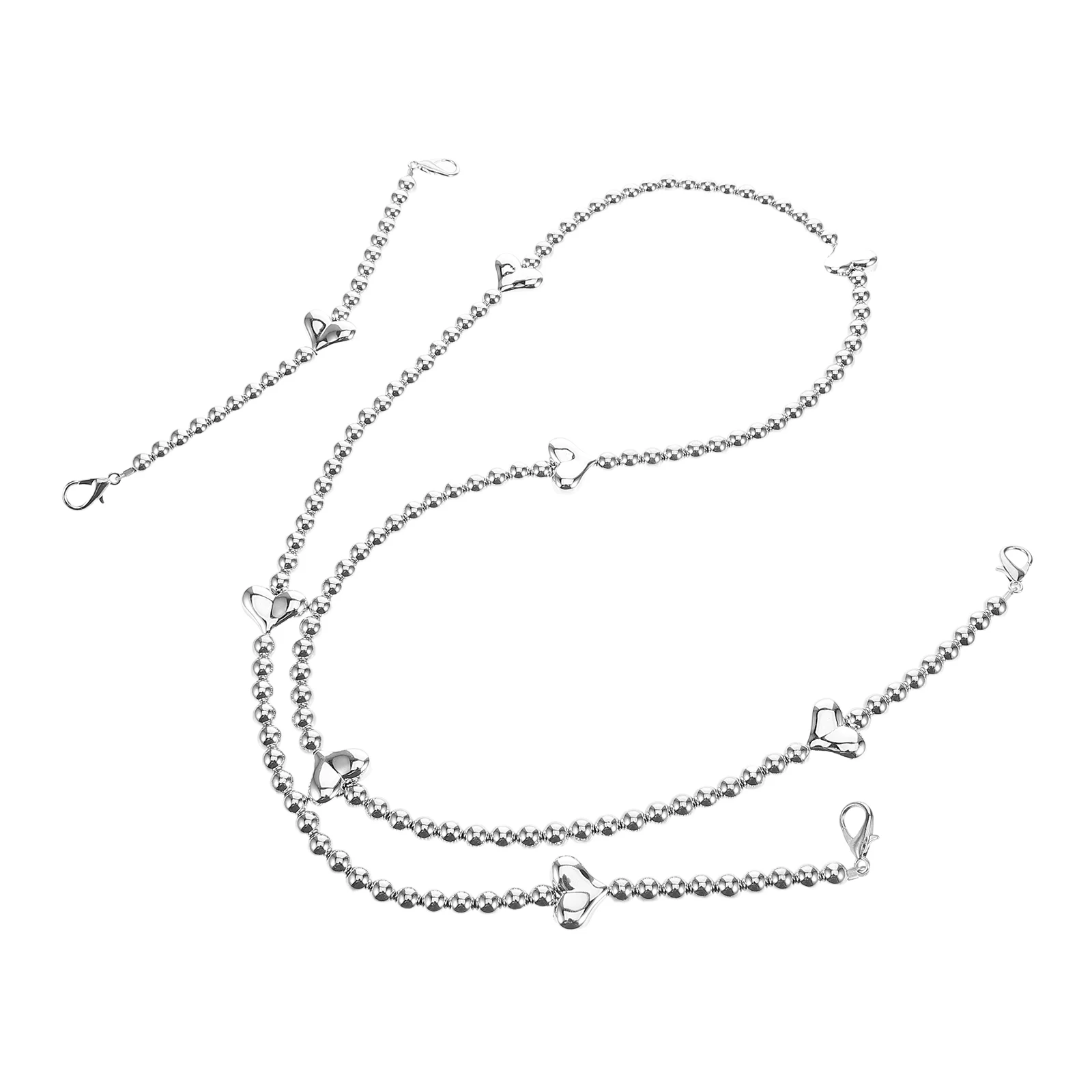 

Voice Amplifier Strap Comfortable Heart Chain Silver Shoulder Belt for Fitness Tours Megaphone Accessories Travel Yoga Camera