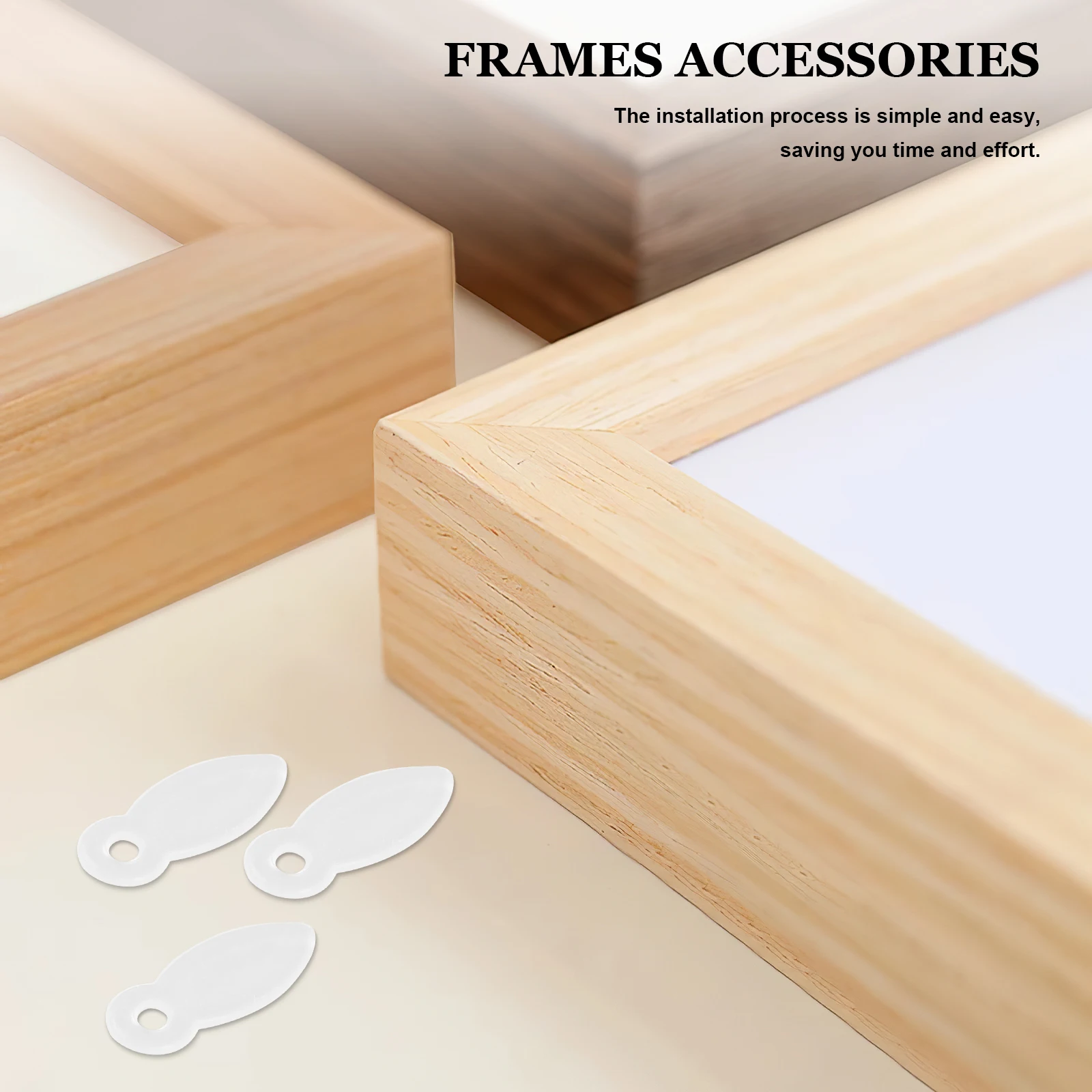 

2000pcs Picture Frame Backing Board Buckle Hardware Clips Floating Bracket Sturdy Easy Install Decorative Accessories Wall Art