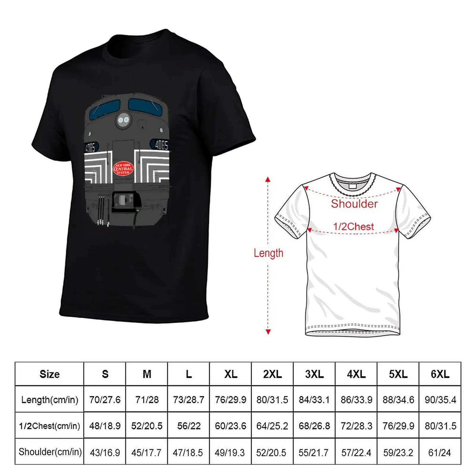 New York Central 4085 T-Shirt customizeds plus sizes oversized t shirt man t shirt mens graphic t-shirts anime