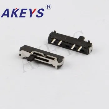 MSKT-13D18 Handle 2MM  MINI slide switch 4P3T SMD SMT 4 pin 3 position side slide mini toggle switches