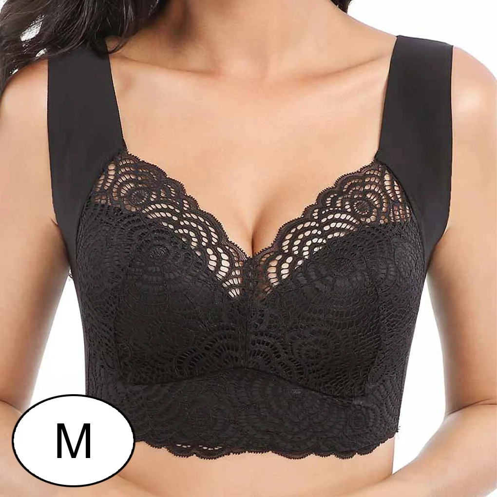 Ribless Bra Lace Offers Skin-Friendly And Breathable Comfort For Women Widened Shoulder Strap Is Stable And Does Not