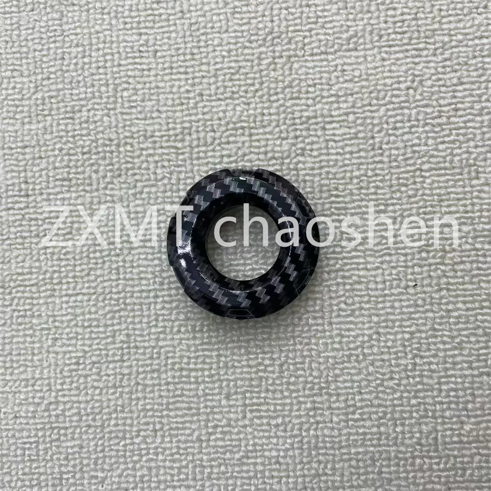 ABS motorcycle fairings are suitable for ZX650 ER6F fuel tank cap lock ring covers with carbon fiber paint from 2017 to 2024.