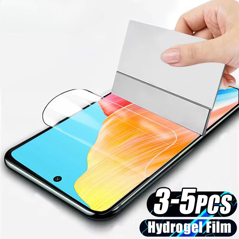 3-5Pcs HD Hydrogel Film For Oppo A98 A78 A58 A38 A18 A97 A77 A57 A17 A77S A57S AX5S K7 Screen Protectors For Oppo Reno 3 2 2Z 2F