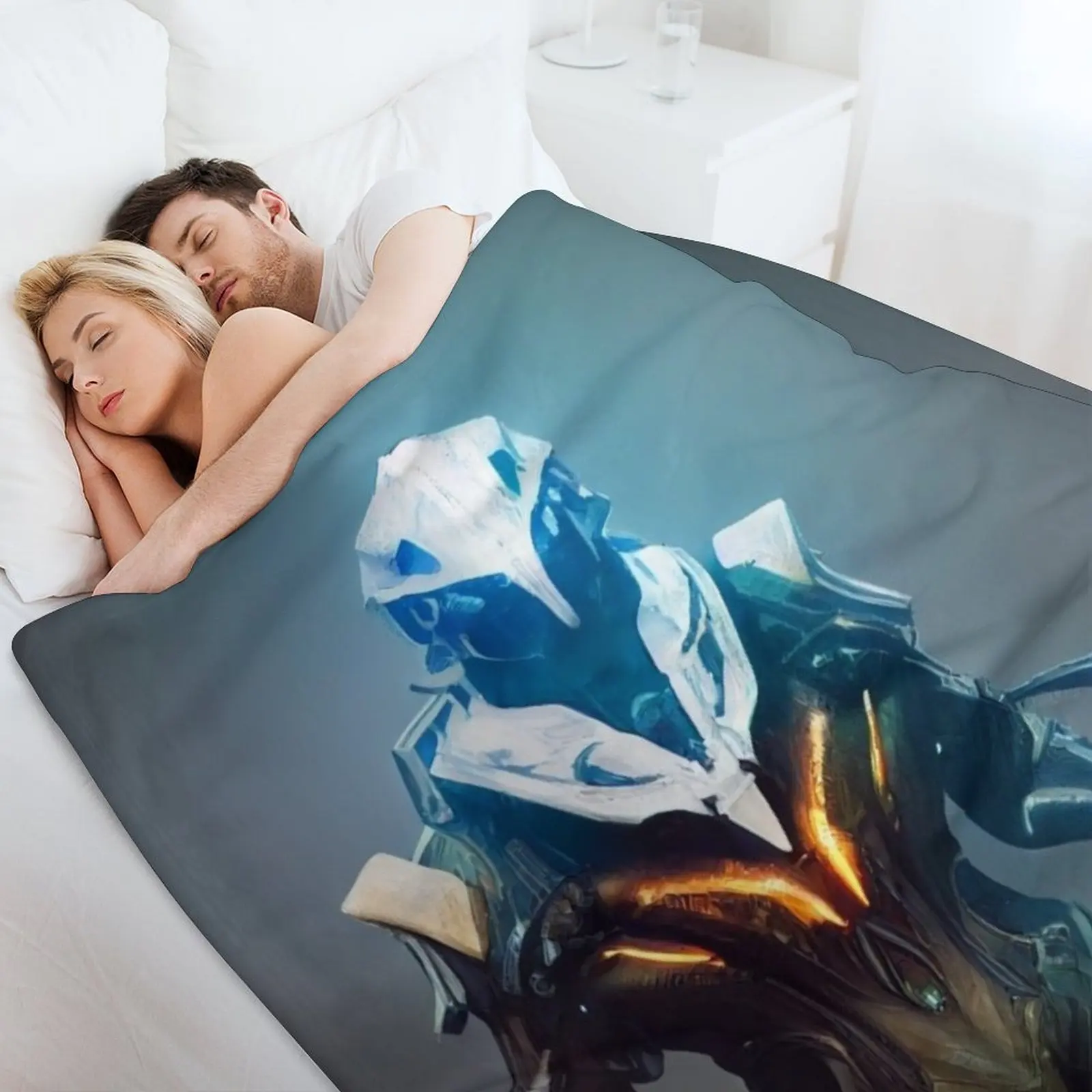 إطار رمي بطانية رقيقة منقوشة على الأريكة بطانيات فاخرة سميكة للأطفال الرضع #4