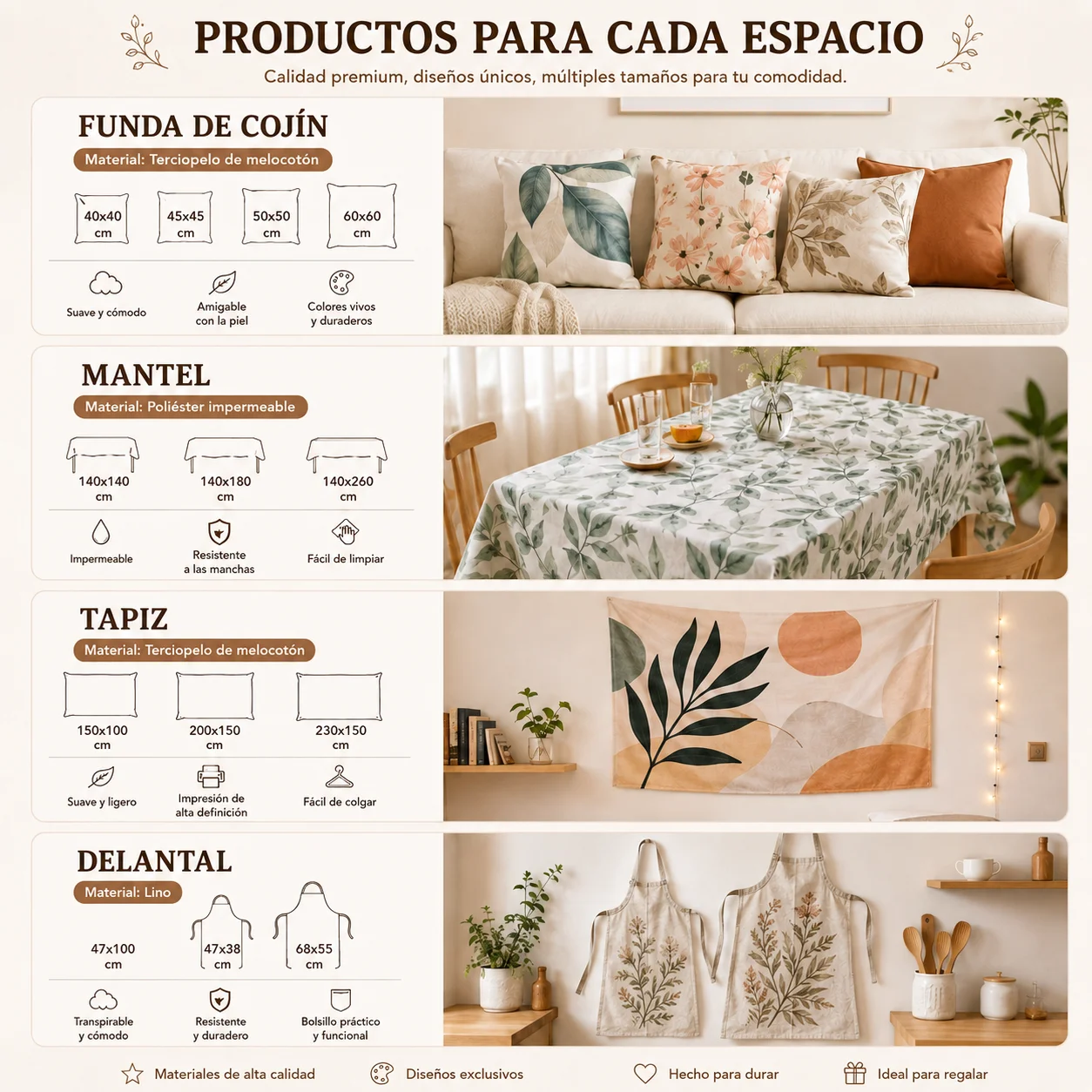 Botanical Print Tablecloth Image 6