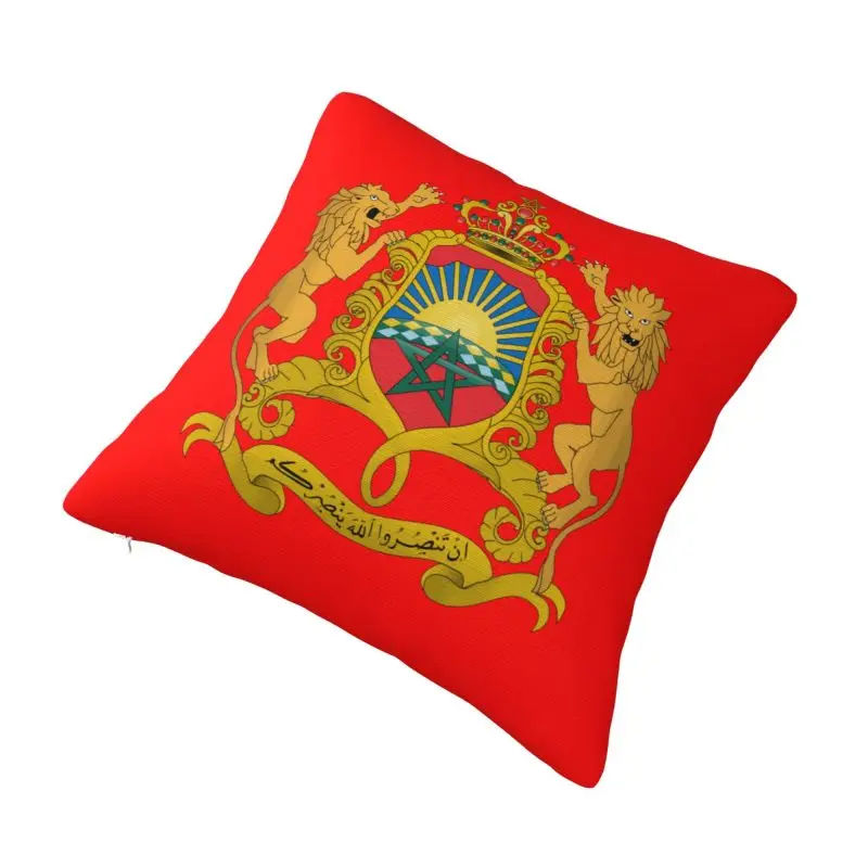 Custom Luxury Kingdom Of Moroccoe Sofa Cushion Cover Polyester Moroccan Patriotic Pillow Case