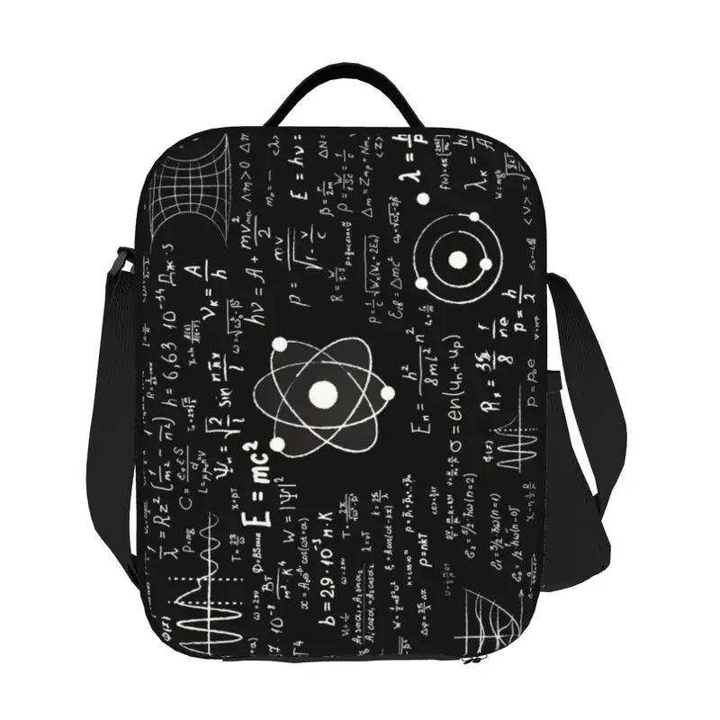 Geek Math Teacher Insulated Lunch Bags for Outdoor Picnic Science Physics Resuable Thermal Cooler Lunch Box Women Children