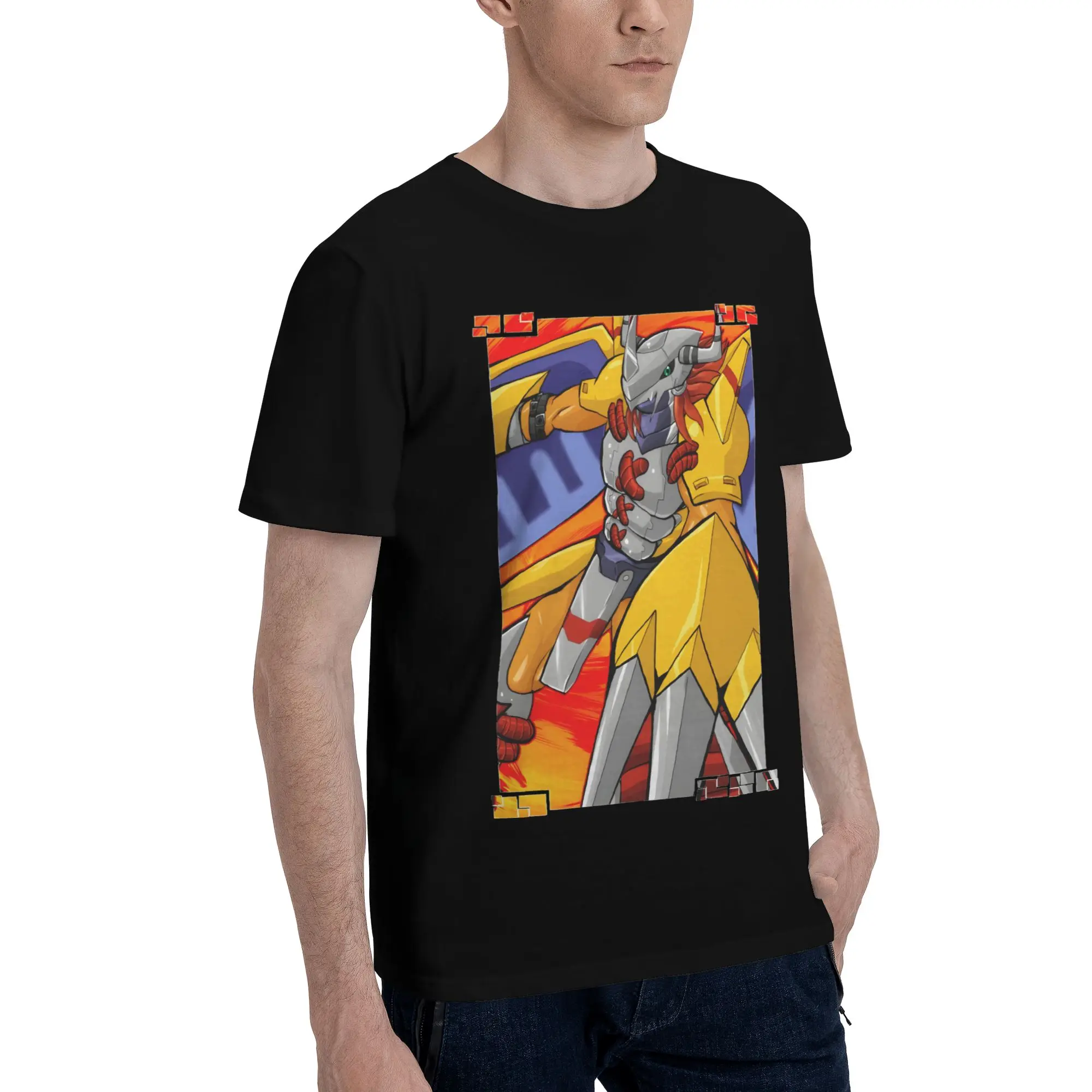Digimon 6 Novelty 100% Cotton T-Shirt Bandai Tees Tops For Men