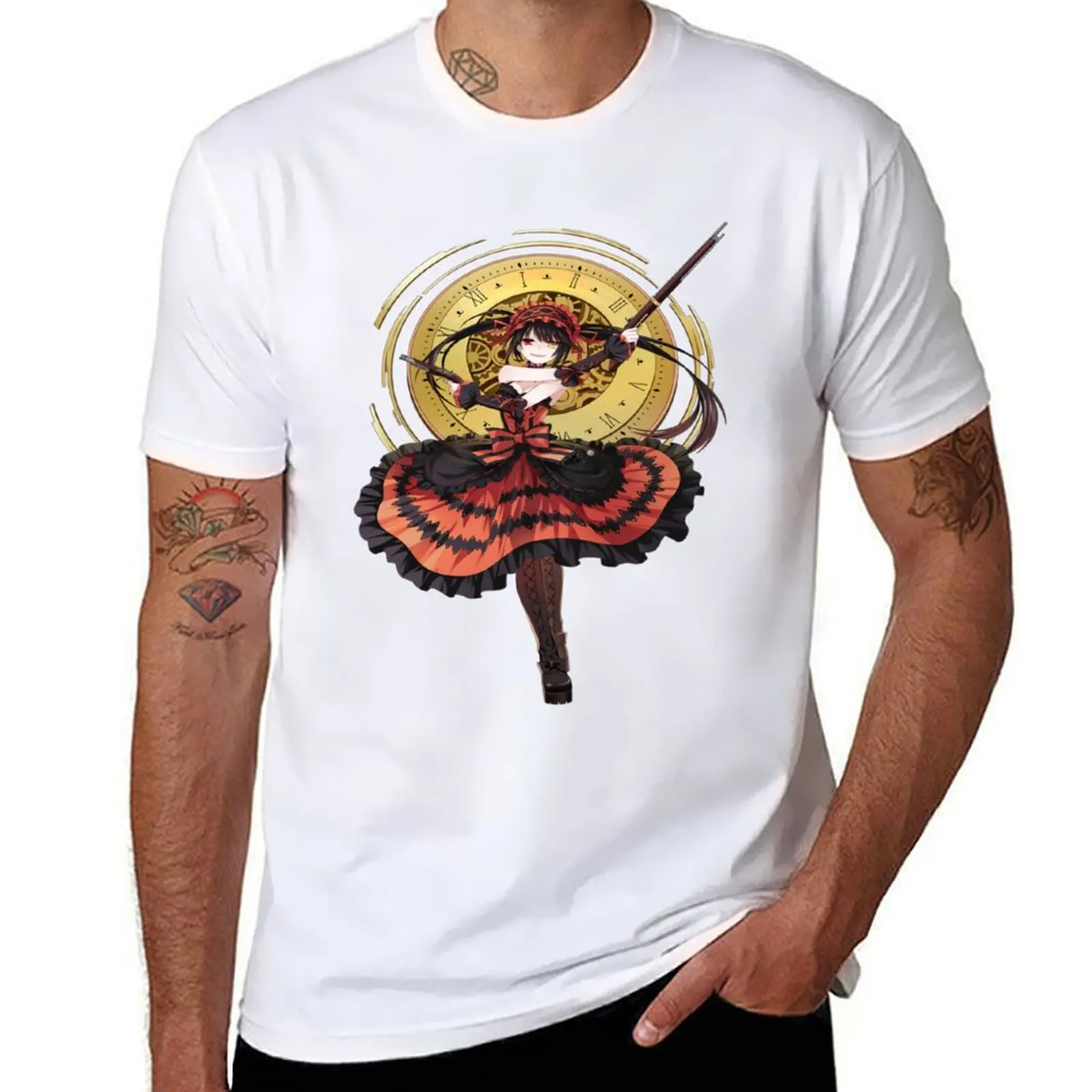 

Tokisaki Kurumi - Date A Live T-Shirt man graphic t shirt man t shirt heavy cotton T-Shirt