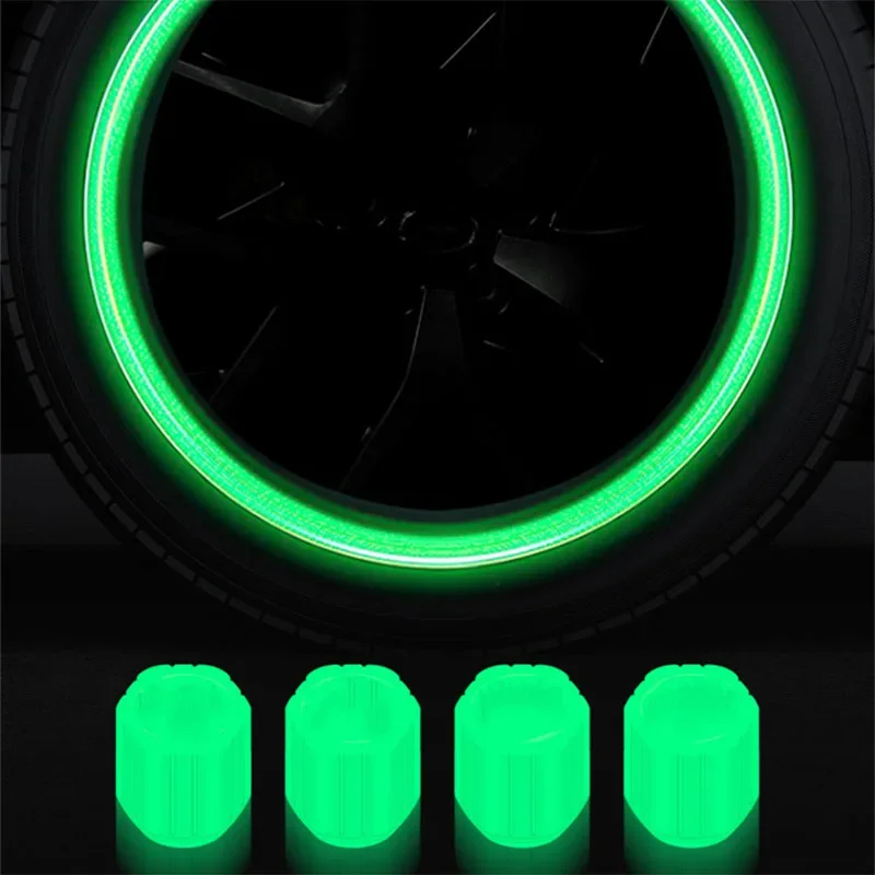 أغطية صمامات الإطارات المضيئة: ديكور للسيارة والدراجات النارية والدراجات والسكوتر الكهربائي