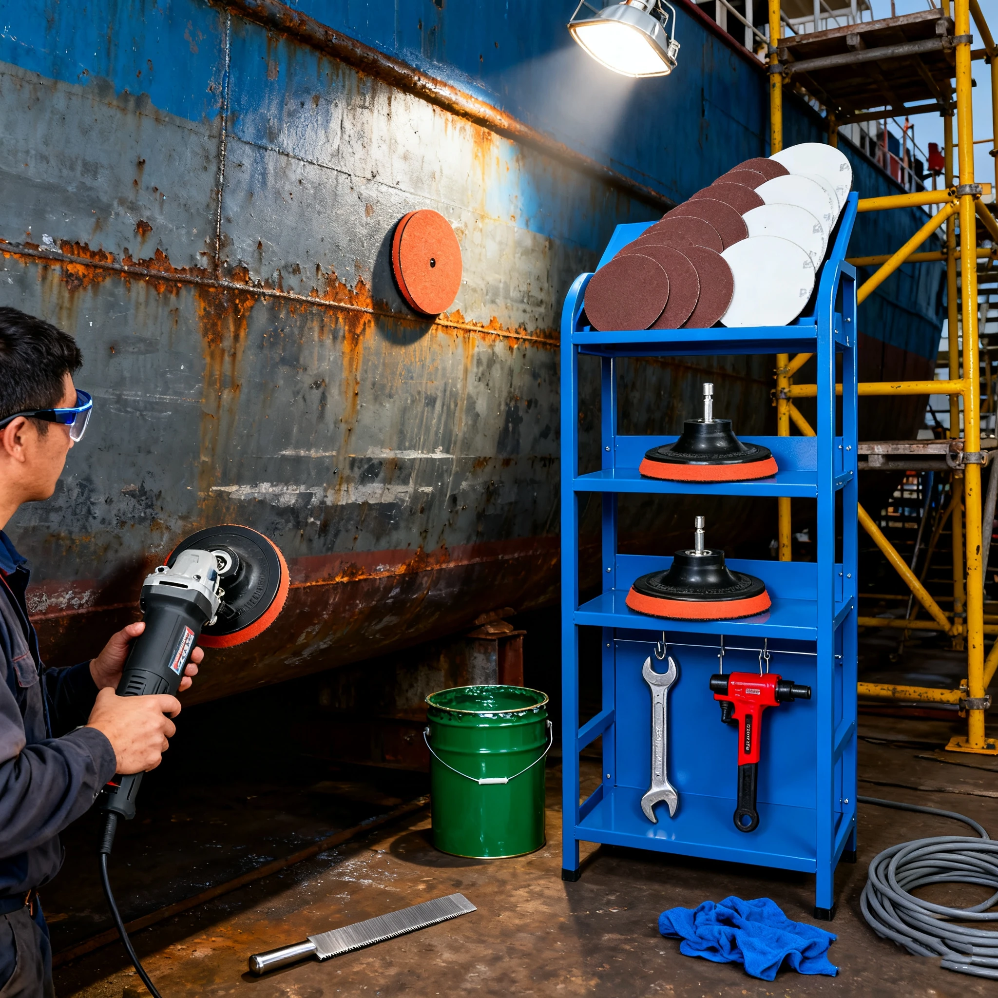 10 عبوات من أقراص الصنفرة 4 بوصة 100 مم ورق الصنفرة بخطاف وحلقة مع وسادة دعم M10 مجموعة مع 60/80/120/180/240 كل قطعتين للصنفرة