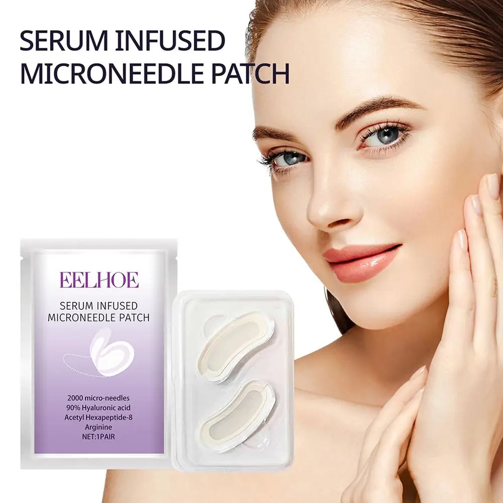 3pairs Micro-needle Under Eye Patch Eye Mask Anti-Wrinkle Eye Smooth Eye Circles Moisturizing Care Dark Crow's Patches Hydrating