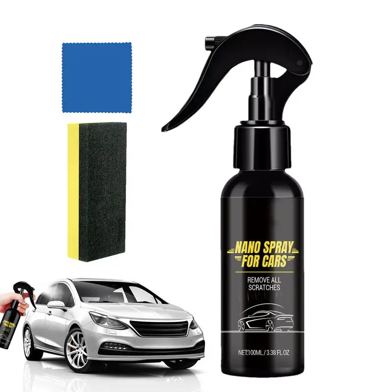 

Ceramic Coating Spray 3-in-1 High Protection Nano Repair Spray Waterless Wash 100ML For Most Cars Motorcycles Dust Oil Stains