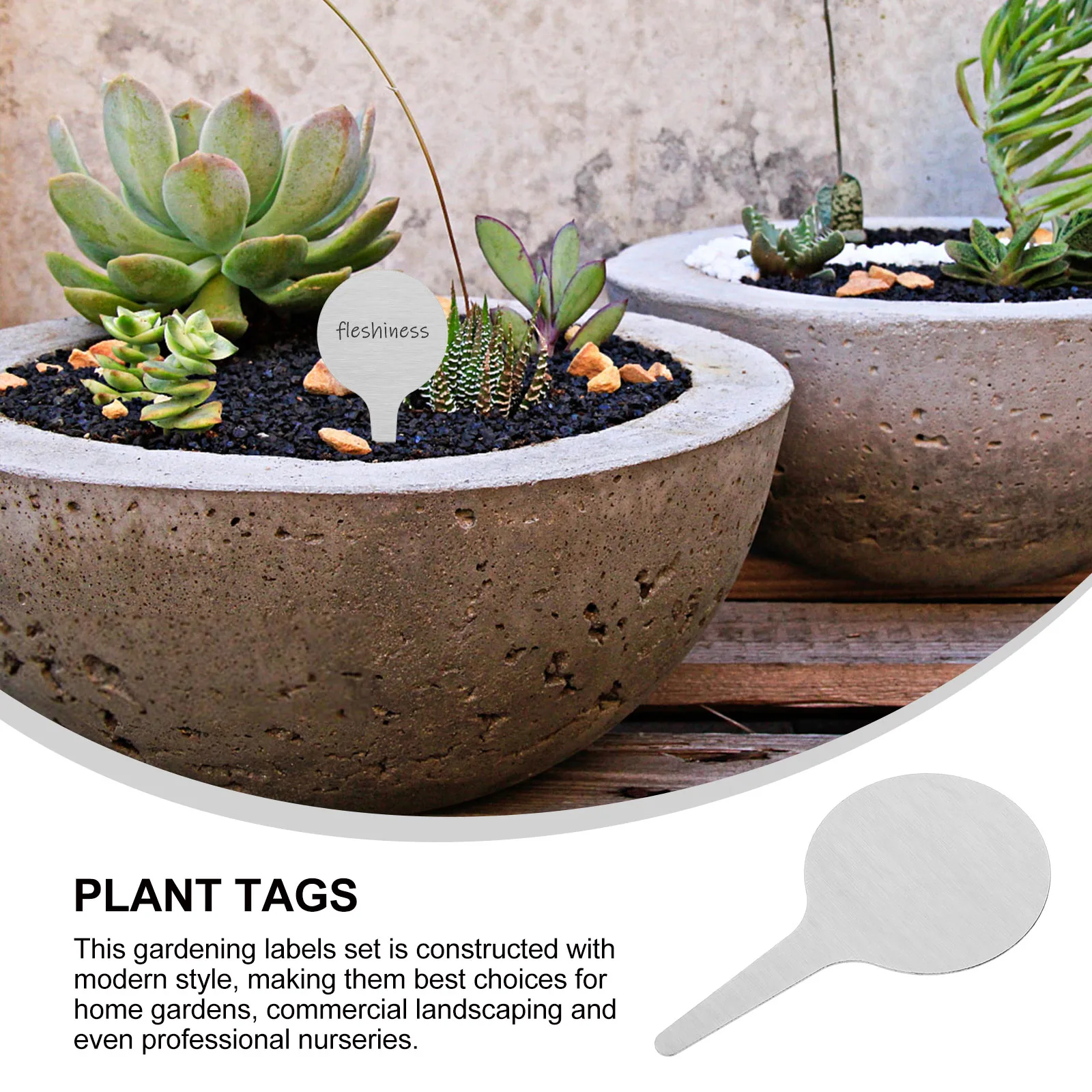 

50Pcs Plant Tags Stainless Steel Durable Gardening Labels Waterproof Rustproof Garden Plant Markers for Long Lasting Use