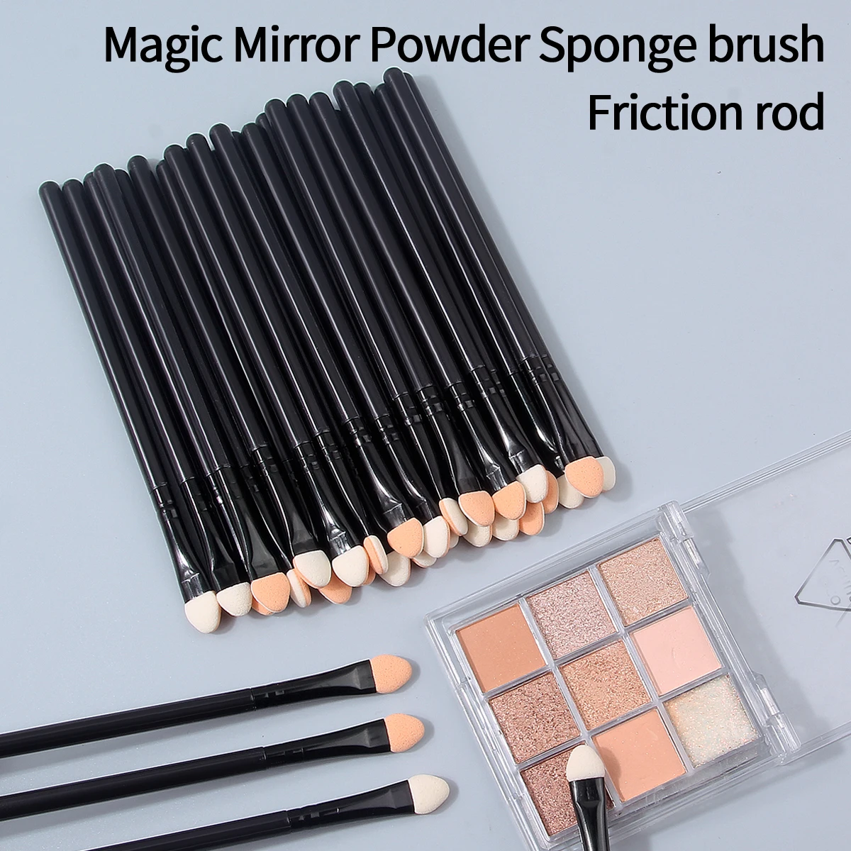 Zestaw pędzli do cieni do powiek z gąbkową główką, 10/20/30 sztuk, dwustronny pędzel do rozmazywania, pędzel aplikator, pędzel do makijażu, narzędzia kosmetyczne