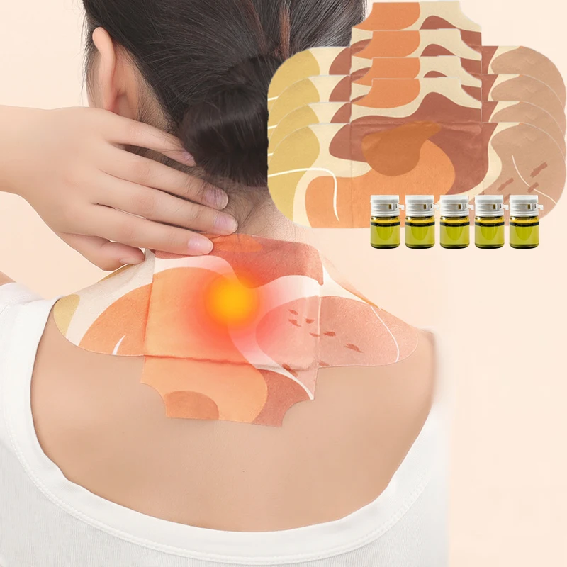 

1/3 шт. Саморазогревающиеся пластыри с эфирным маслом полыни для горячего компресса, самоклеящиеся, для шеи и живота, согревающие пластыри, реабилитационное оборудование