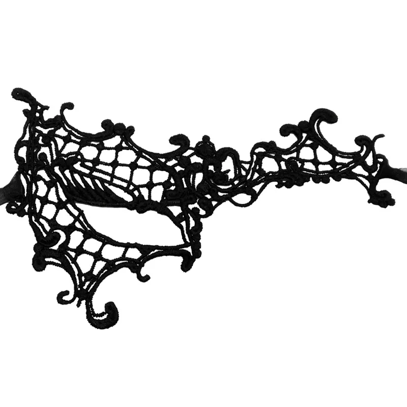 Halloween Carnival Makeup Ball Mask Sexy Lace One Eyed Half Face Mask Halloween Props Show Makeup Christmas Ball Masks