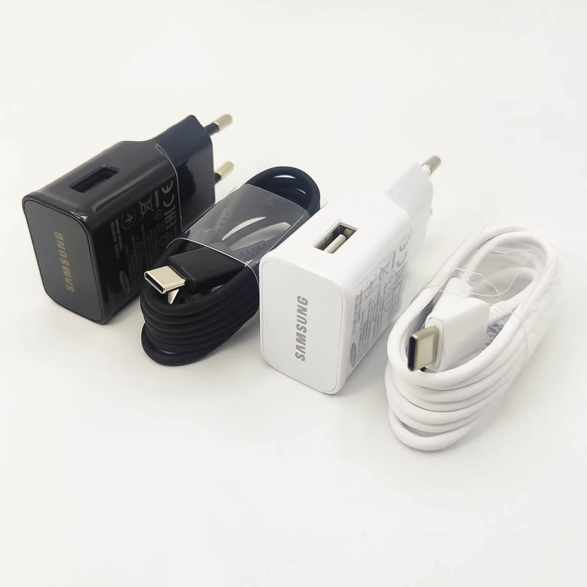 سامسونج 15 واط شاحن سريع شحن سريع محول الطاقة USB نوع C كابل ل غالاكسي S8 S9 S10 زائد A31 A30s A11 A04 A03 M31 تبويب A9