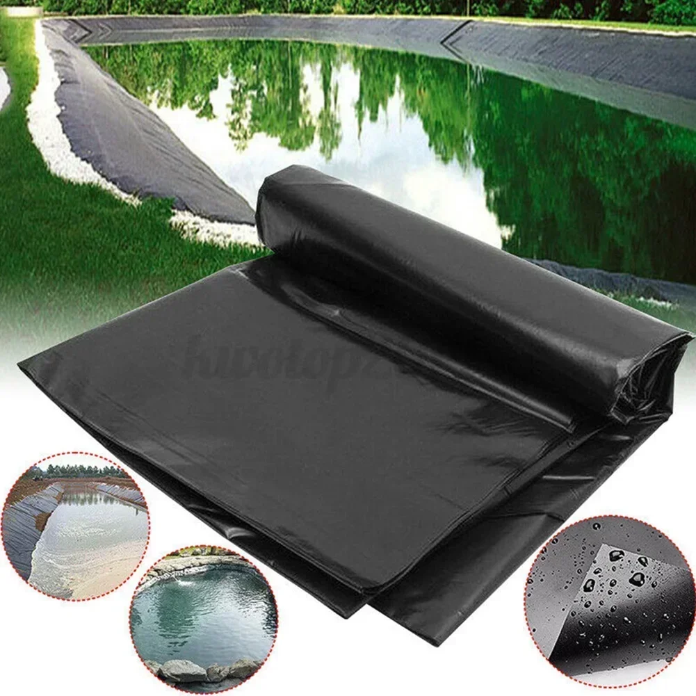 

Fish Pond Liner Pond Membrane Reinforced Waterproof Black Black Clearance Dura Ble Flexible Garden Liner Cloth PE Membrane