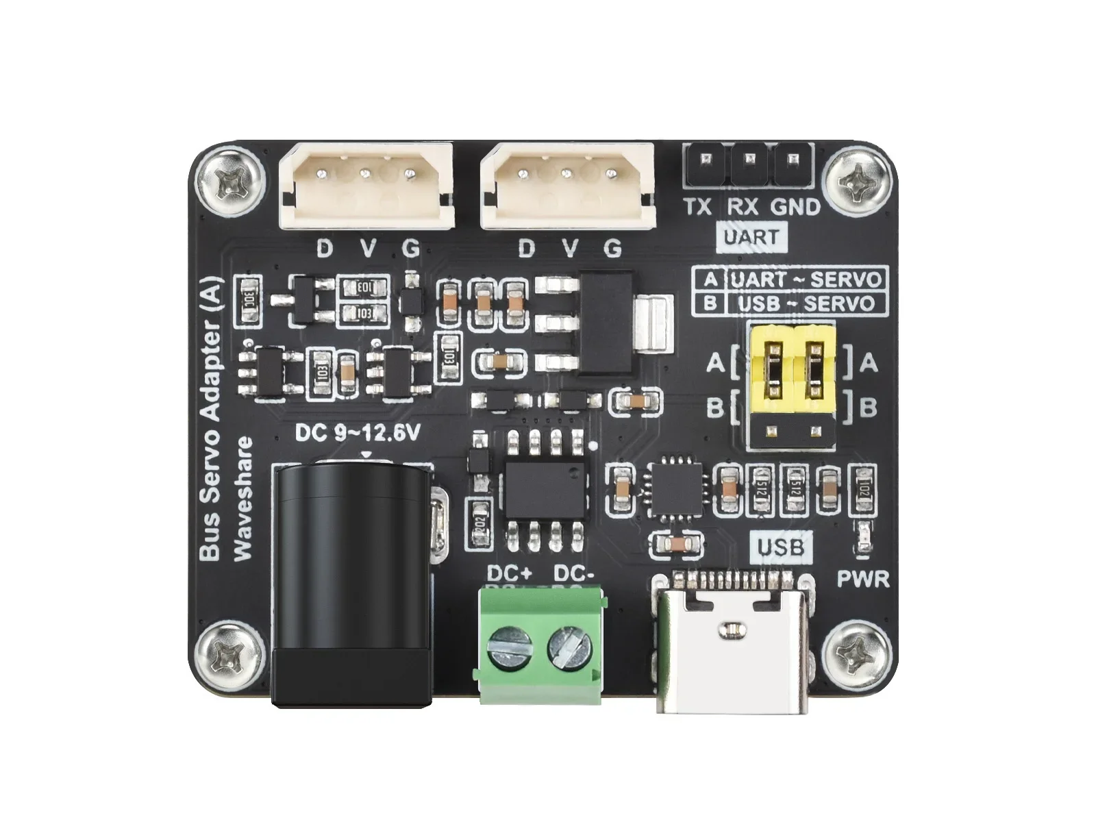 placa-servo-driver-de-onibus-serial-waveshare-integra-fonte-de-alimentacao-servo-e-servo-controlador-para-raspberry-pi-arduino-esp32