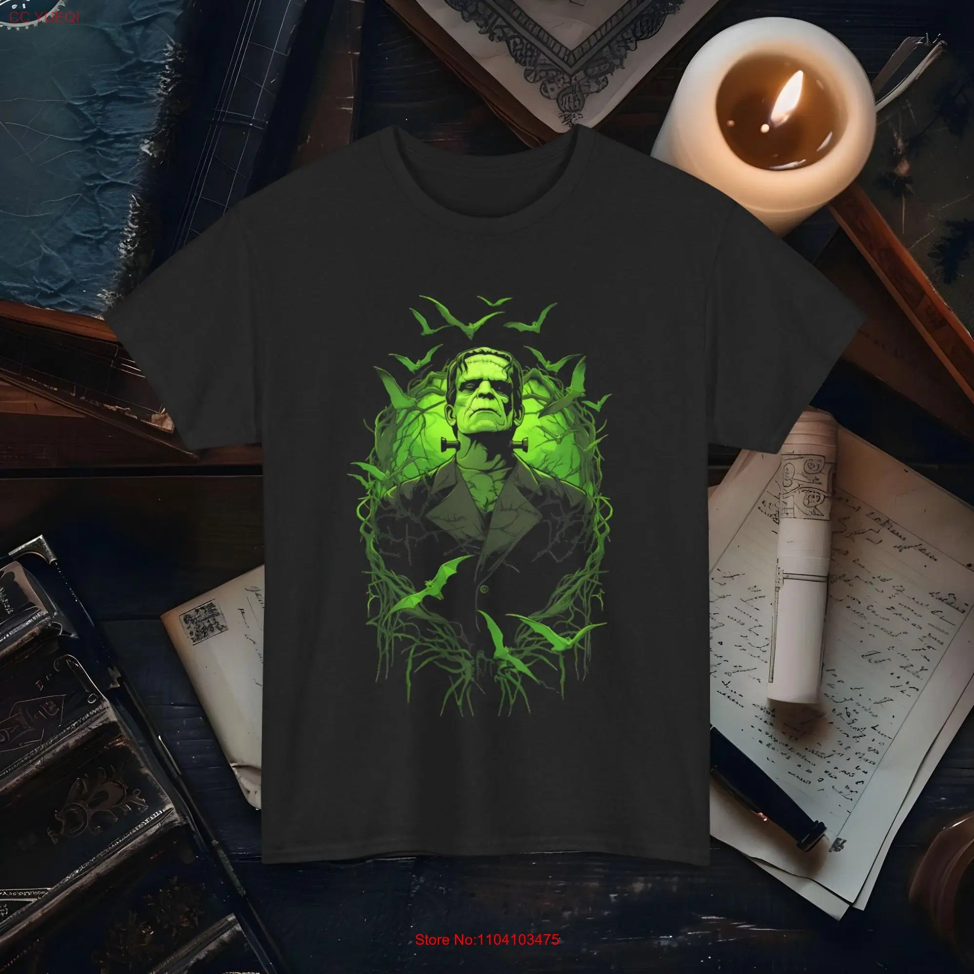 Frankenstein T Shirt Classic Horror Monster Vintage Style Gothic Halloween Clothing for Movie Fans long or short sleeves