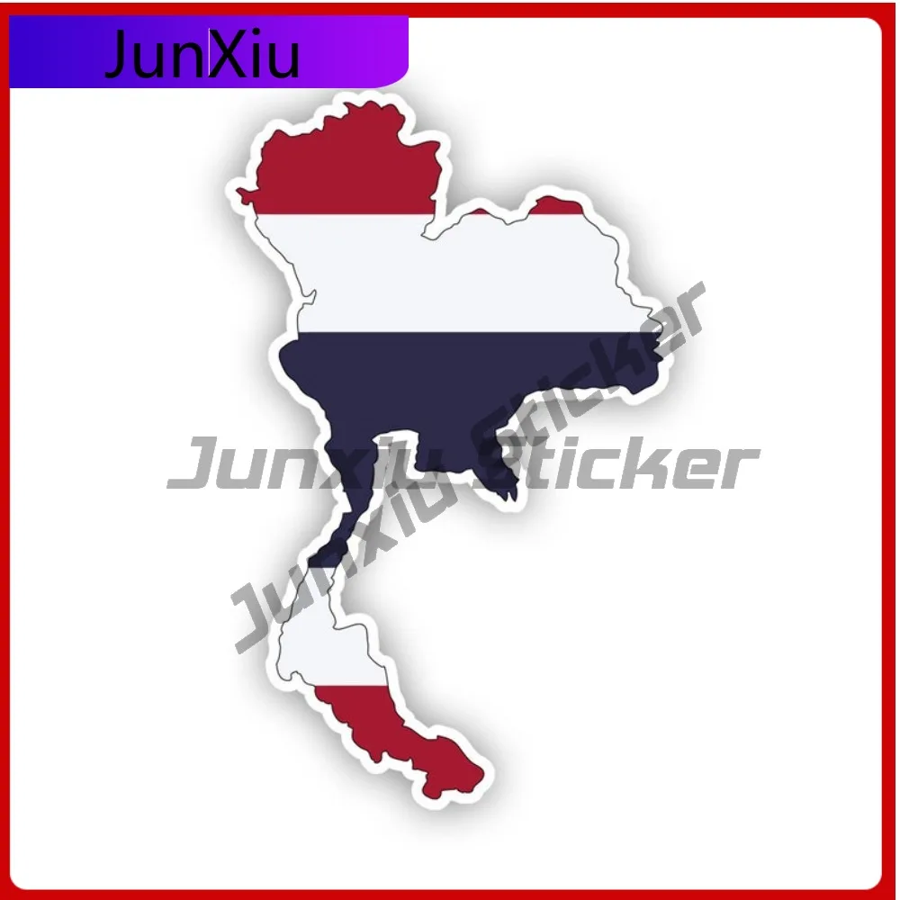 

Anime Thai Shaped Thailand Flag Sticker Uv Protected Decals Country Pride Stylish Sticker Waterproof Sunproof Ideal For
