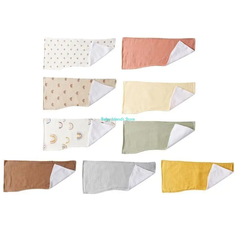 Toalla saliva infantil K92d Toallas algodón para niñas para niños, niños pequeños alimentando baberos para lavadores