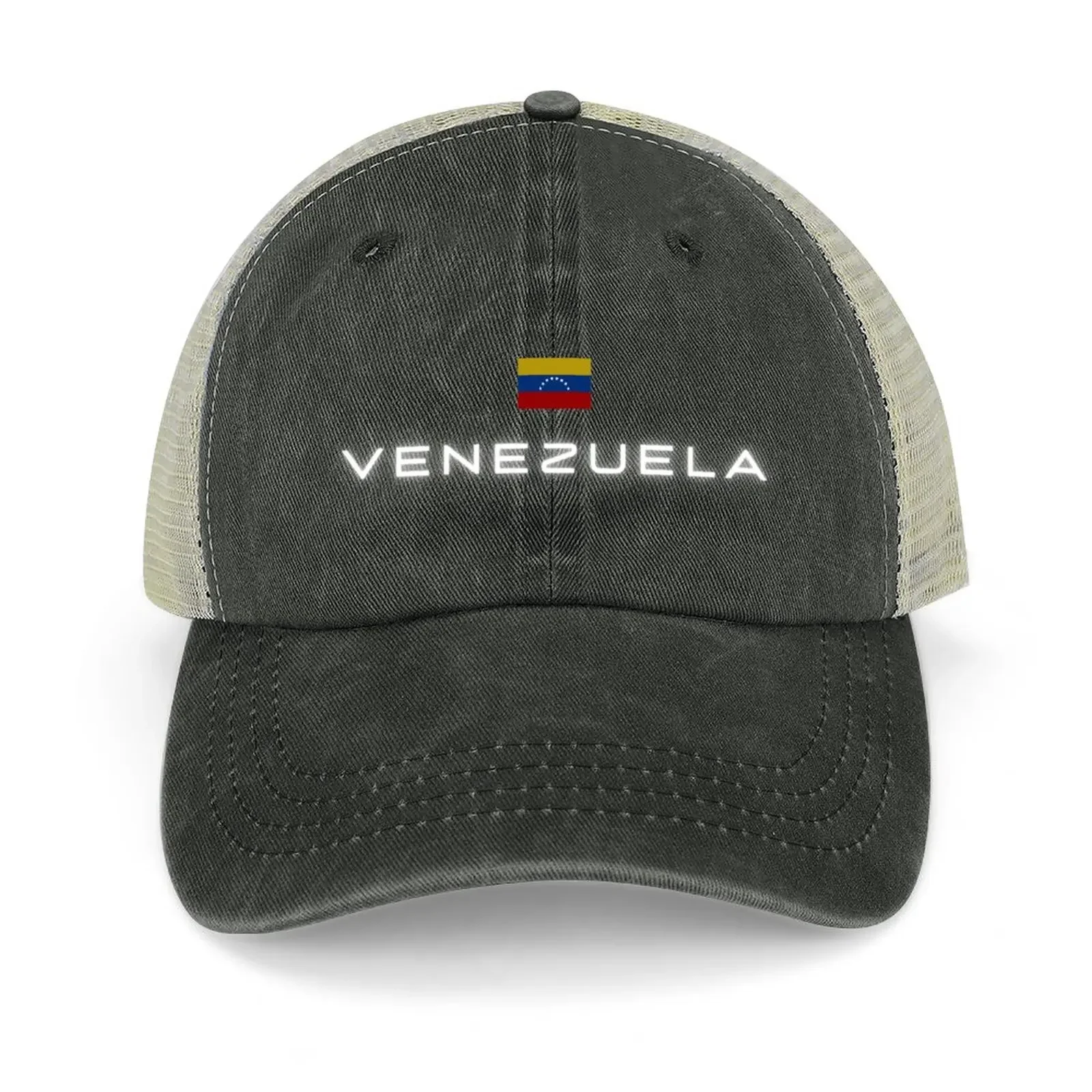 

Venezuela flag Cowboy Hat Fluffy Hat Luxury Cap boonie hats Men Caps Women'S