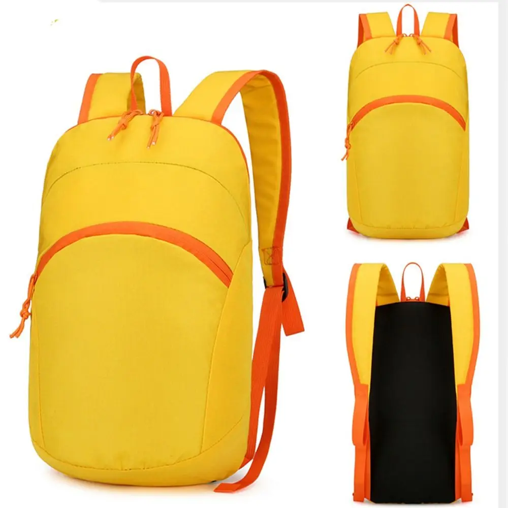 Causal Zipper Outdoor Folding Backpack Waterproof School Bag Mountaineering Backpack Nylon Large Capacity Travel Daypack Male