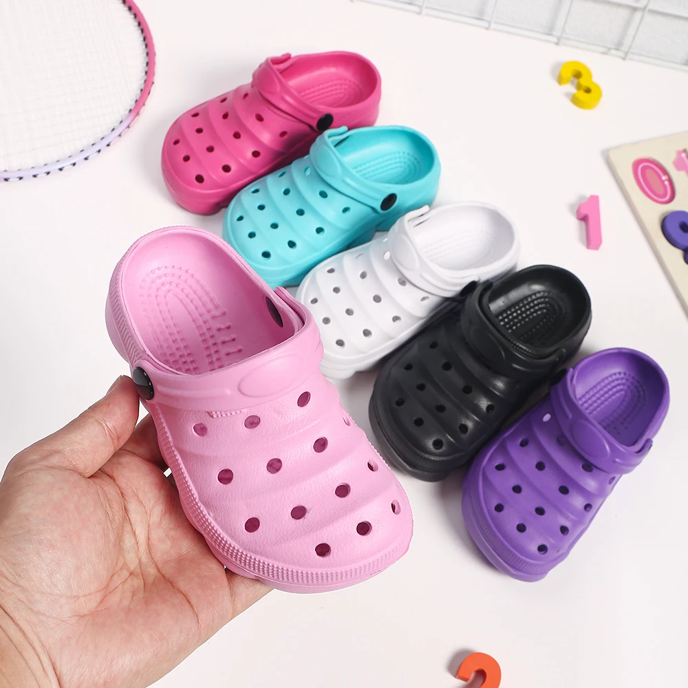 Children's Summer House Slippers Boy Girl Casual Garden Clogs Outdoor Sandals for Non-Slip Shower Beach Shoes