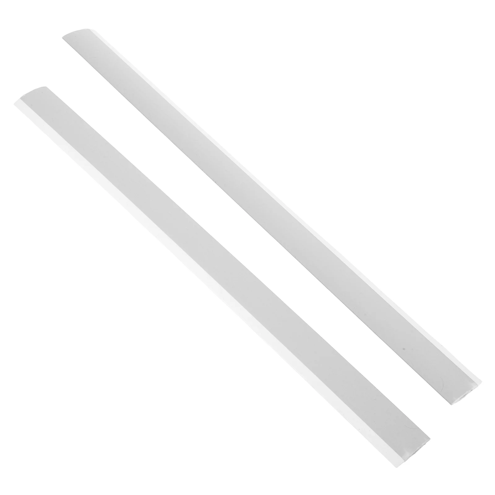 2 Pcs Sidebar Garbage Edge Strips Automatic Dustpan Replacements Plastic Heavy Duty Lip