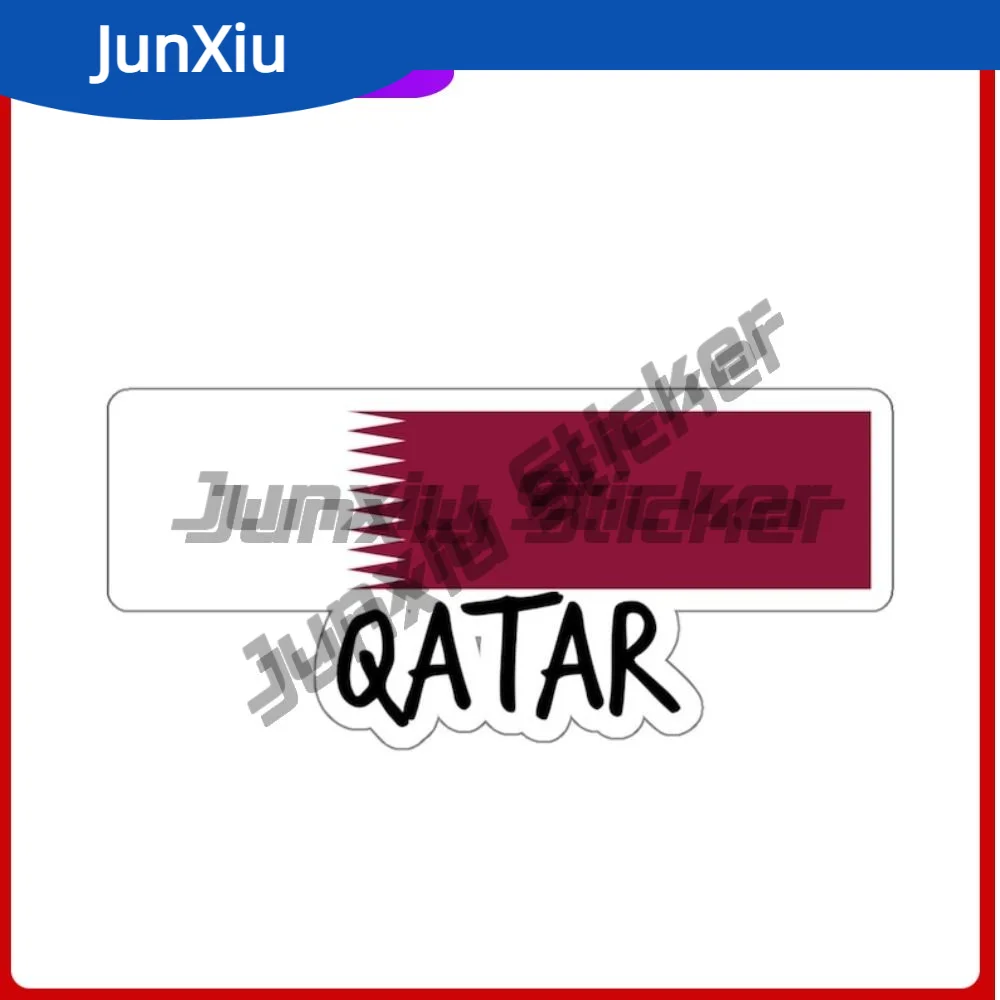 

Qatar Flag Travel Stickers Suitcase Laptop Rv Camper Windows Windshield Label Souvenir Decal Accessories Camper Rv Van Decals
